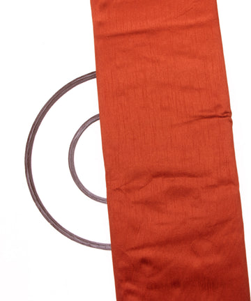 Copper Colour Plain Raw Silk Fabric